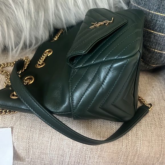 Saint Laurent Mini Joy Matelassé Leather Bucket Bag in 
Light Musk Green 1950$ - Picture 17 of 17